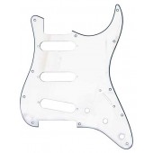 Allparts Strat® Style SSS Pickguard 3 ply White