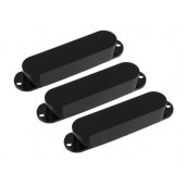 Guitar Patrol - Allparts PC-0446-023 Pickup Covers for Stratocaster® No Holes Black Plastic