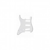 Allparts Strat® Style SSS Pickguard 3 ply Left Handed White